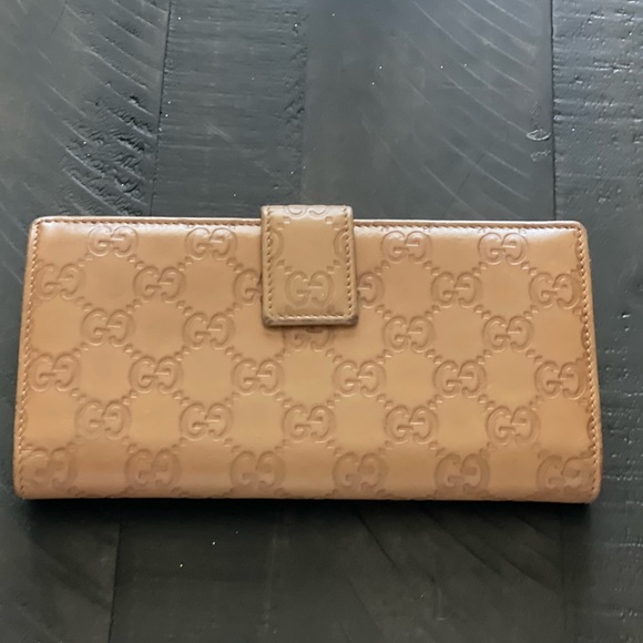 EUC GUCCI BROWN LONG WALLET W 47' CHAIN - Picture 10 of 14